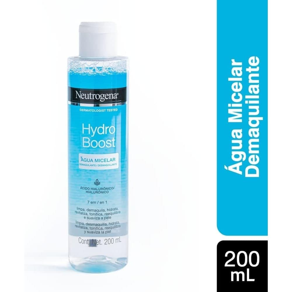 Água Micelar Neutrogena Hydro Boost 7 em 1 Demaquilante 200ml