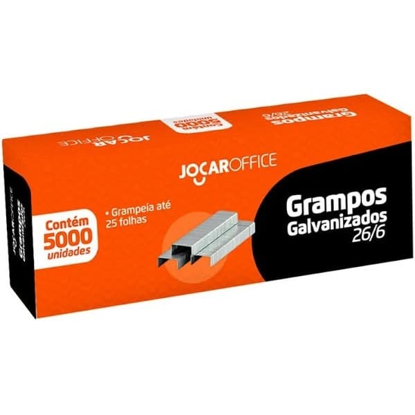 Grampo 26/6 Leonora C/5000 UN Galvanizado