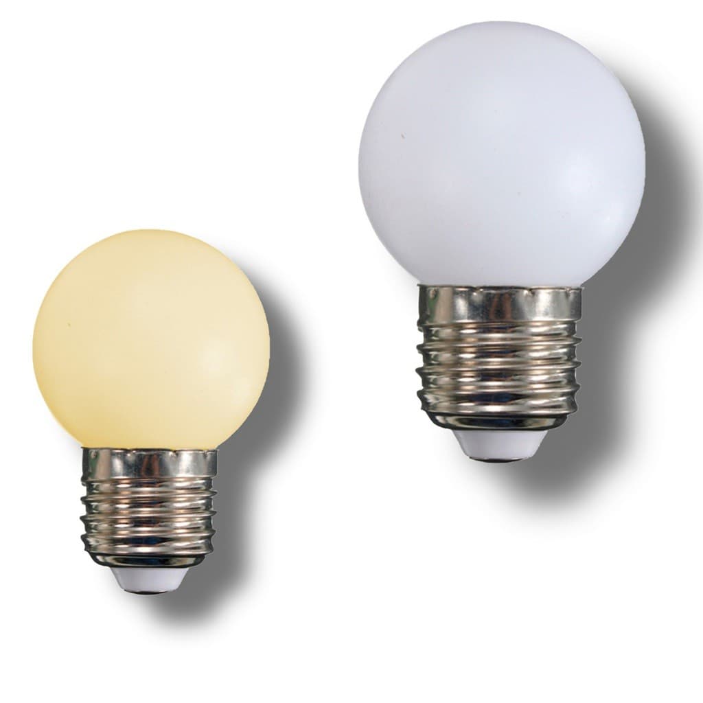 Lâmpada Bolinha Led 1w mini bulbo E27 Lustre Espelho Camarim Decorativa