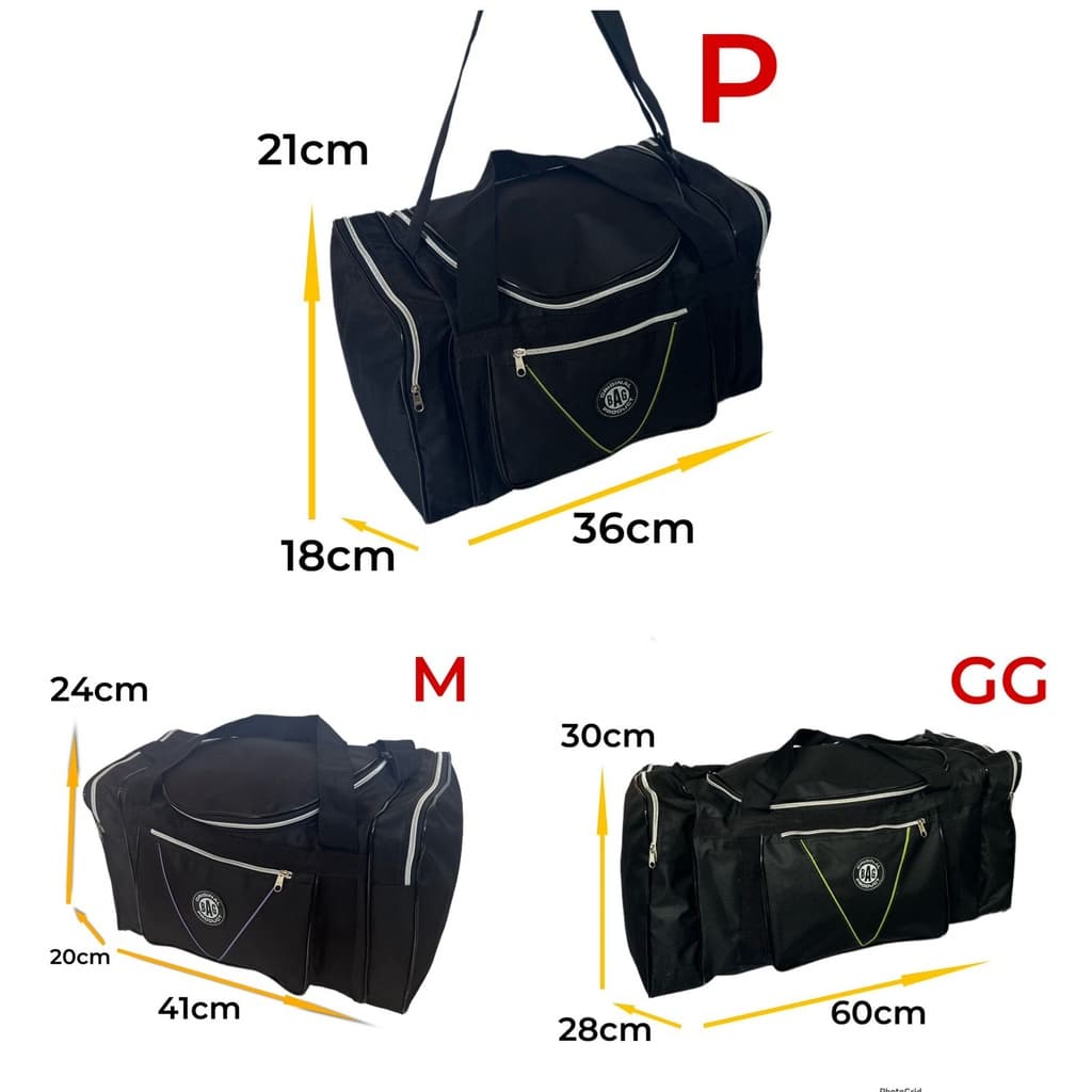 Kit 3 Mala Bolsa De Viagem Sacola De Viagem P, M, GG Premium