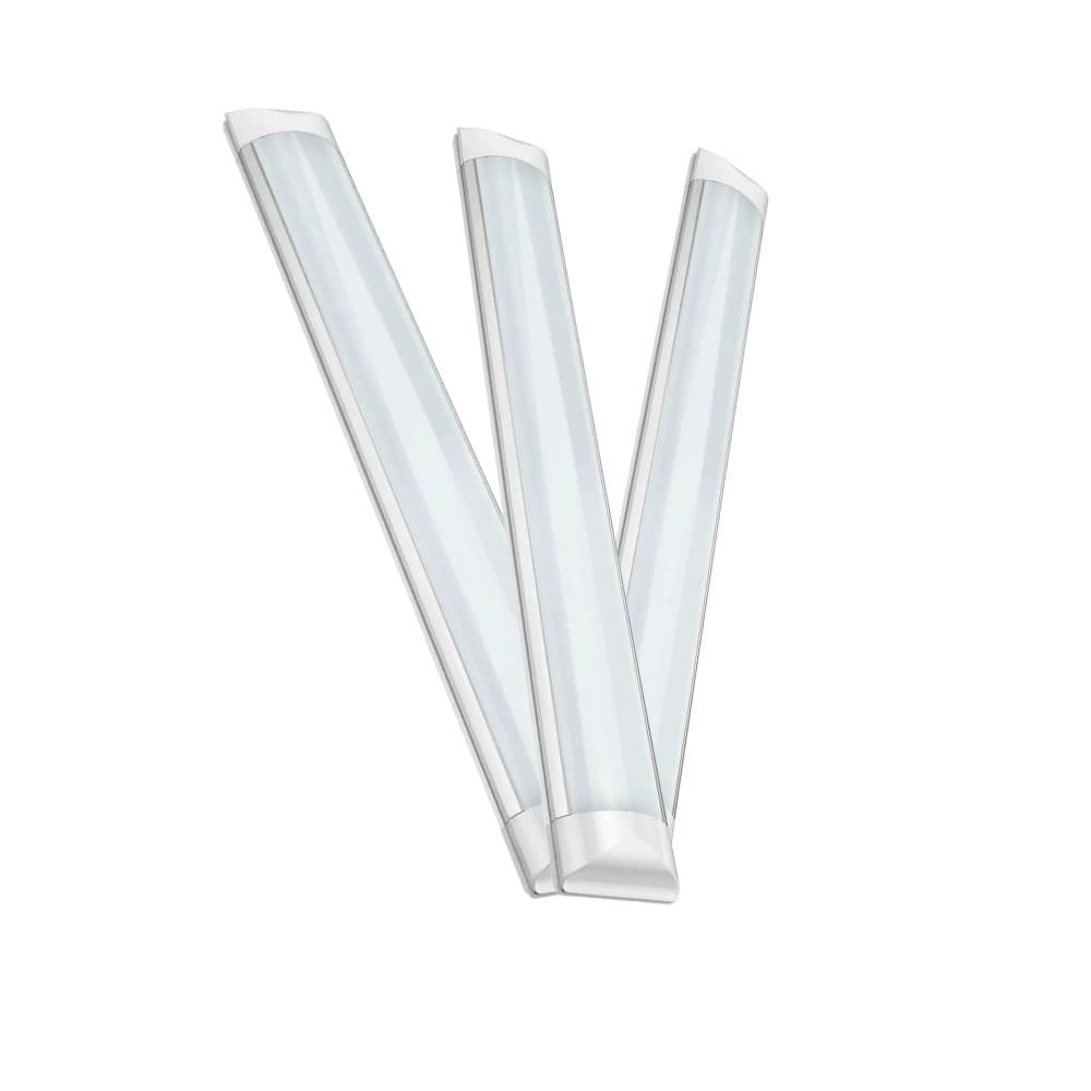 Kit 3 Luminárias Led Slim Sobrepor 40W 120cm Branco Frio 6500K 110v/220v