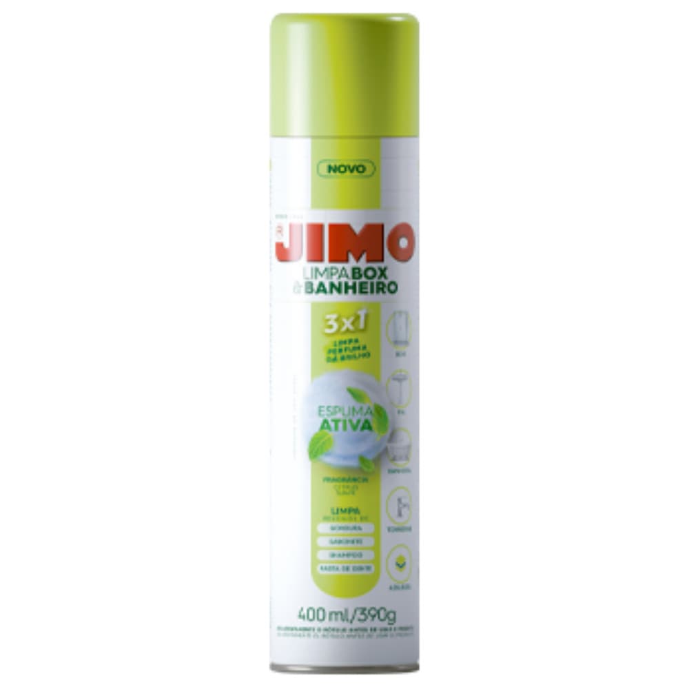 Jimo Limpa Box E Banheiro Remove Gordura Metais Rejunte Pia