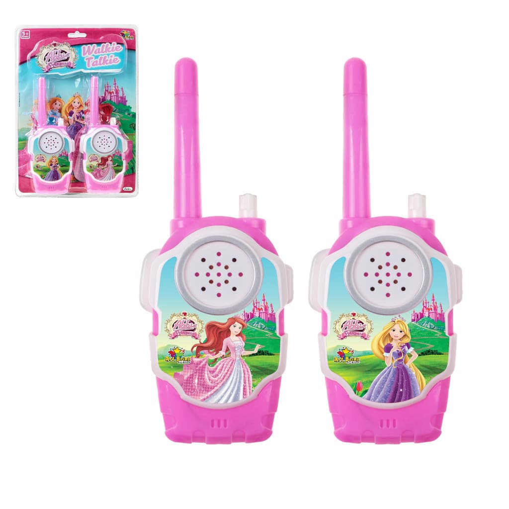 Brinquedo Walkie Talkie Princesas Radio Comunicador Infantil