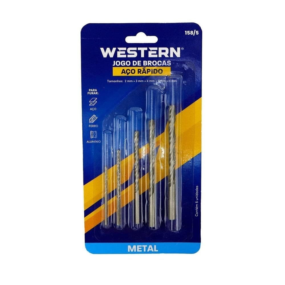 BROCA JOGO DE BROCAS AÇO RÁPIDO WESTERN
