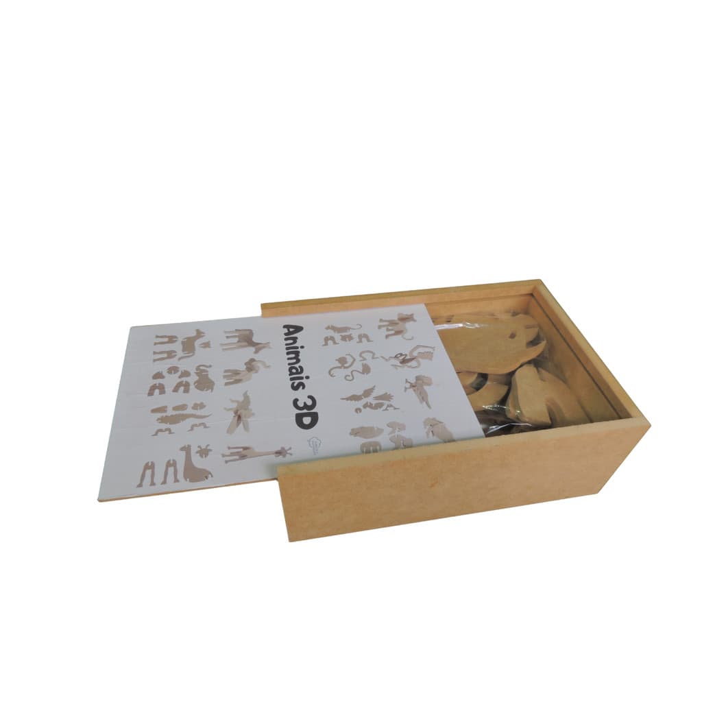 Brinquedo Animal 3D em MDF para Montar