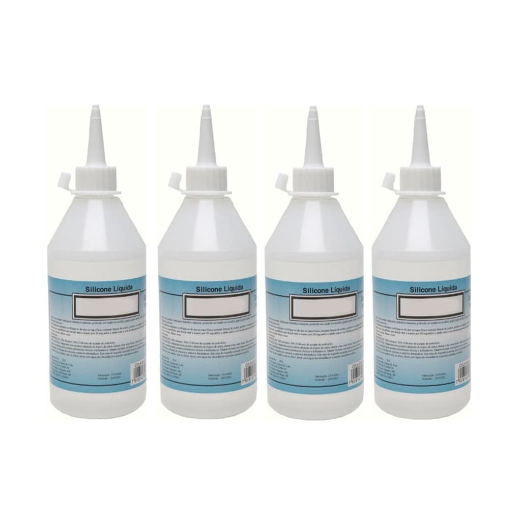 Kit 4 Cola De Silicone Líquida Transparente 60ml - NYBC: Versatilidade para seus Projetos Manuais