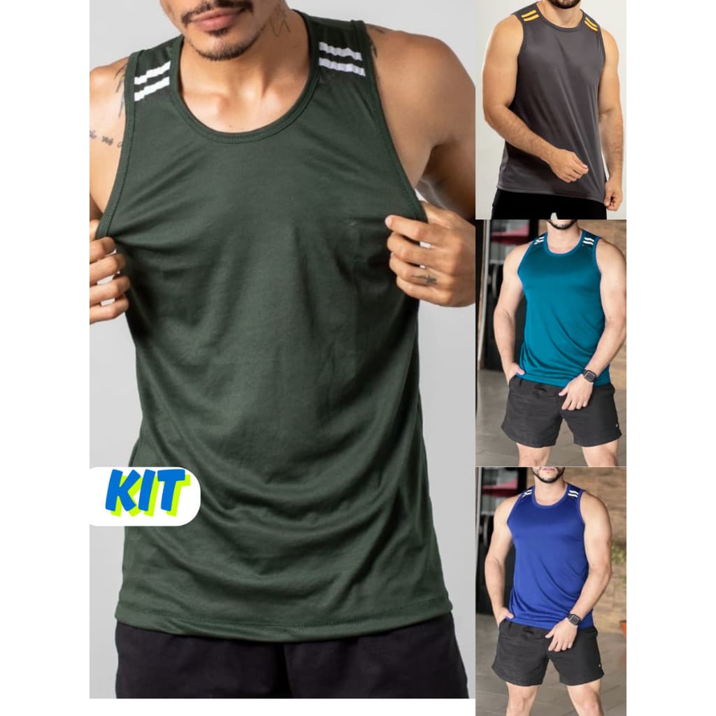 Kit Regata Esportiva Promoção Regata Masculina