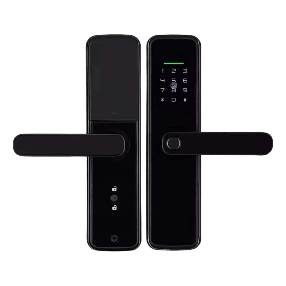 Fechadura Digital Eletrônica Biométrica APP Tuya Com Chave, Cartão de Acesso e App/ Wi-fi P.HQ