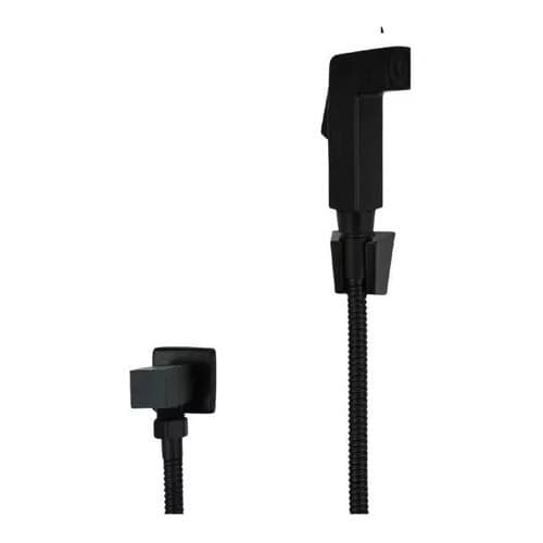 Ducha Higiênica Quadrada Black Matte preta 14v