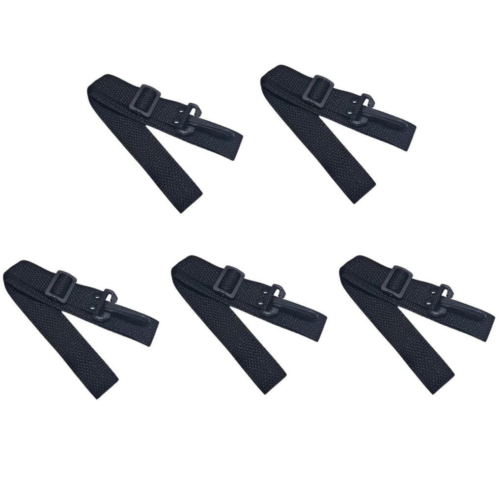 Correia Alça Tipo Visup Preto para Violão Viola Cavaco ou Ukulele - 05 UNIDADES