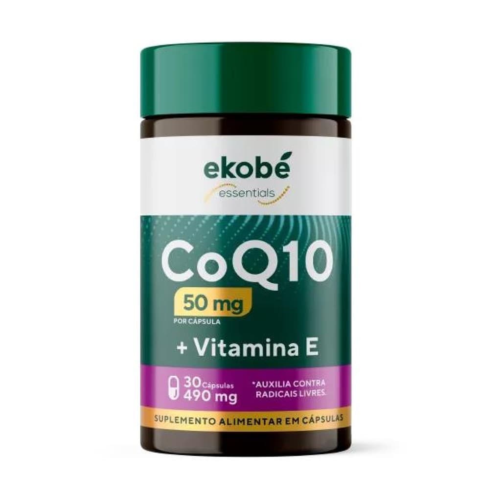 CoEnzimaQ10 e Vitamina E Ekobe 30 Caps 490mg 1 Unidade