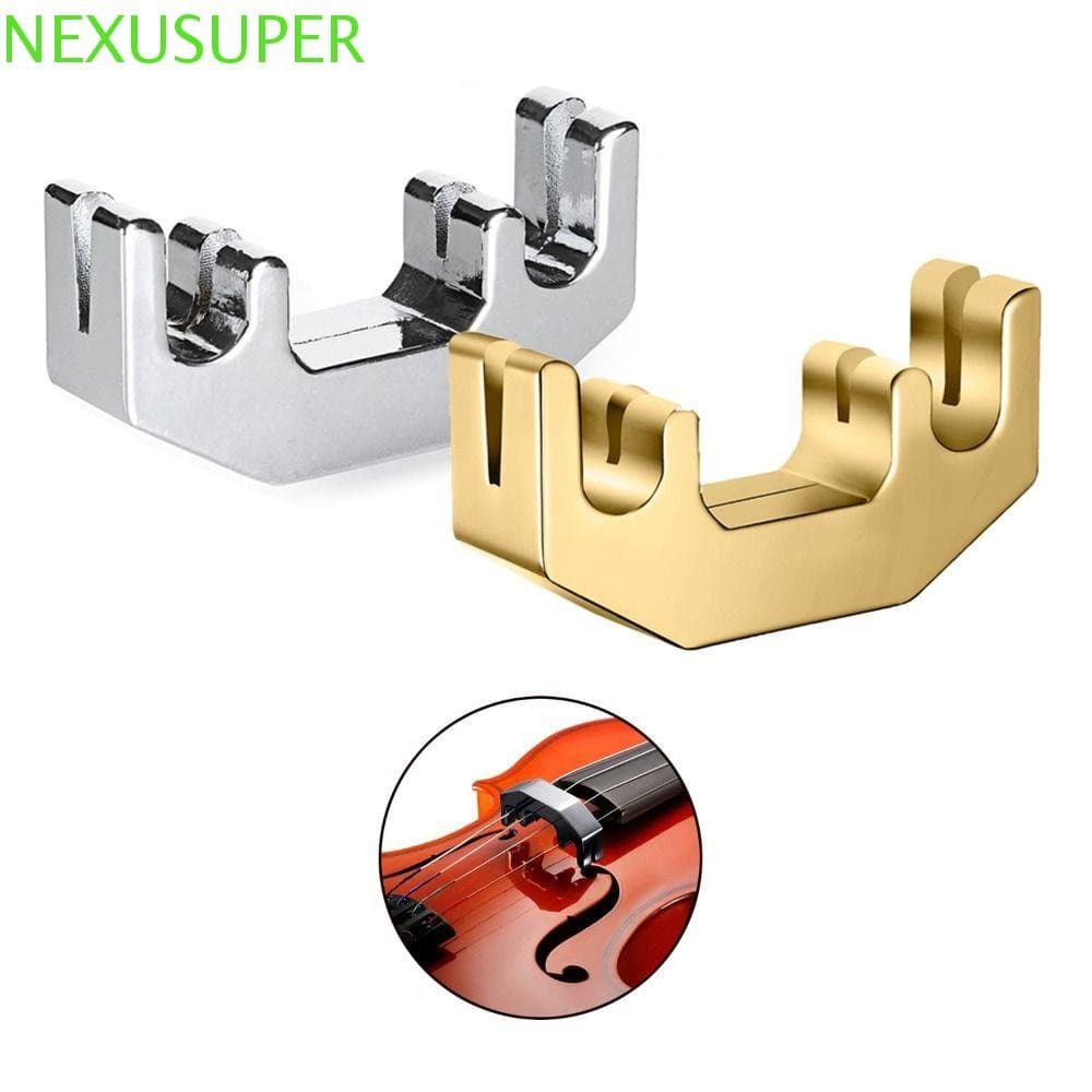 Silenciador De Violino NEXUSUPER , Metal Fácil De Transportar Mudo Profissional , De 4 Pinos Durável E Resistente