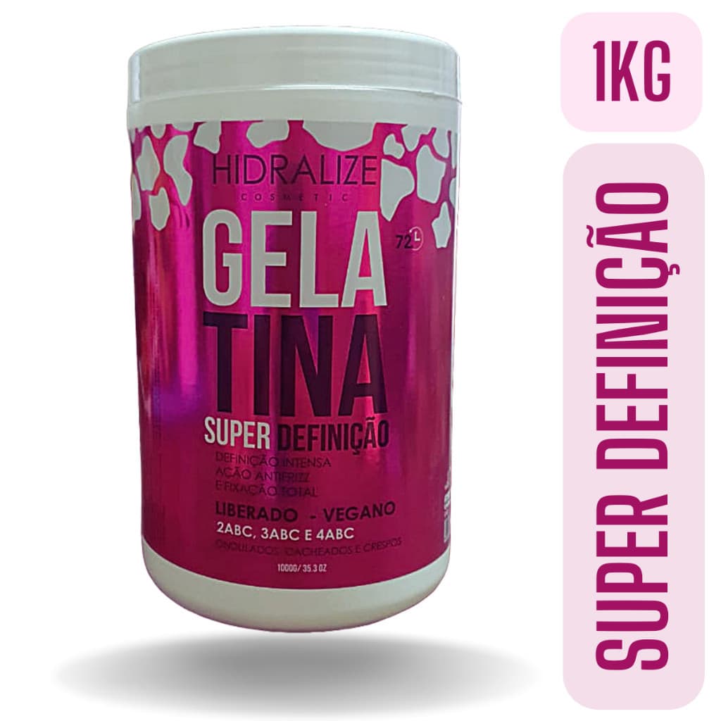 Gelatina Capilar Para Cabelos Cacheados - Hidralize 1kg