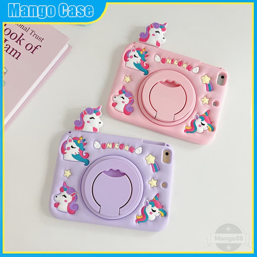 Capa Para Samsung A7 Lite T225 Tab A 8.0 T295 A8 10.5 X205 A9 8.7inch X110 A9 + A9 Plus 11 X215 S6 P613 A7 T505 10.1'T510 T515 Tablet Cola Macia De Unicórnio