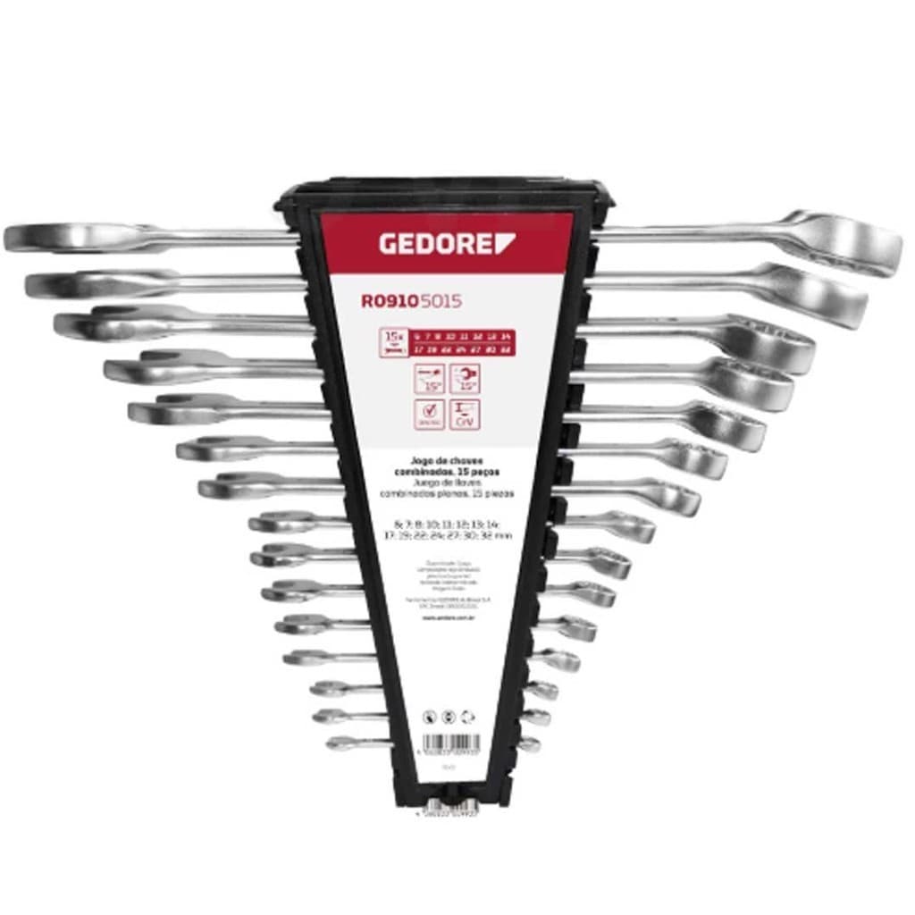 Jogo De Chaves Combinada 6 A 32MM 15 PCS - 3300993 - GEDORE RED