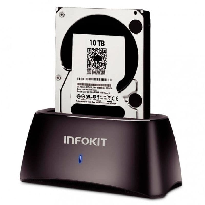 Case De Hd Infokit Dock Station Sata 3.5" E 2.5" Usb 3.0 5Gpbs Case-Z320