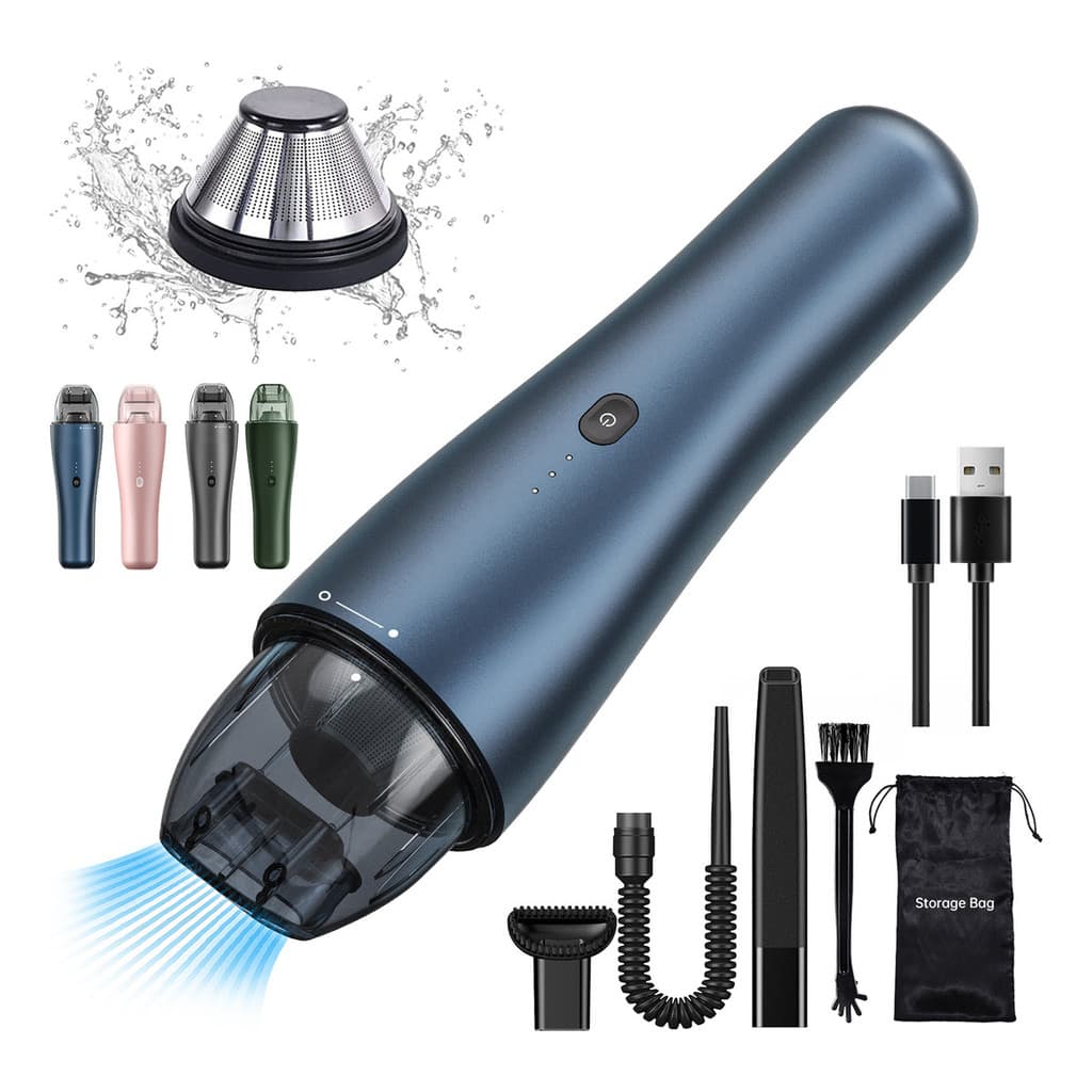 Aspirador de pó portátil para casa e carro Sem Fio Uso limpeza domestica USB 6000PA