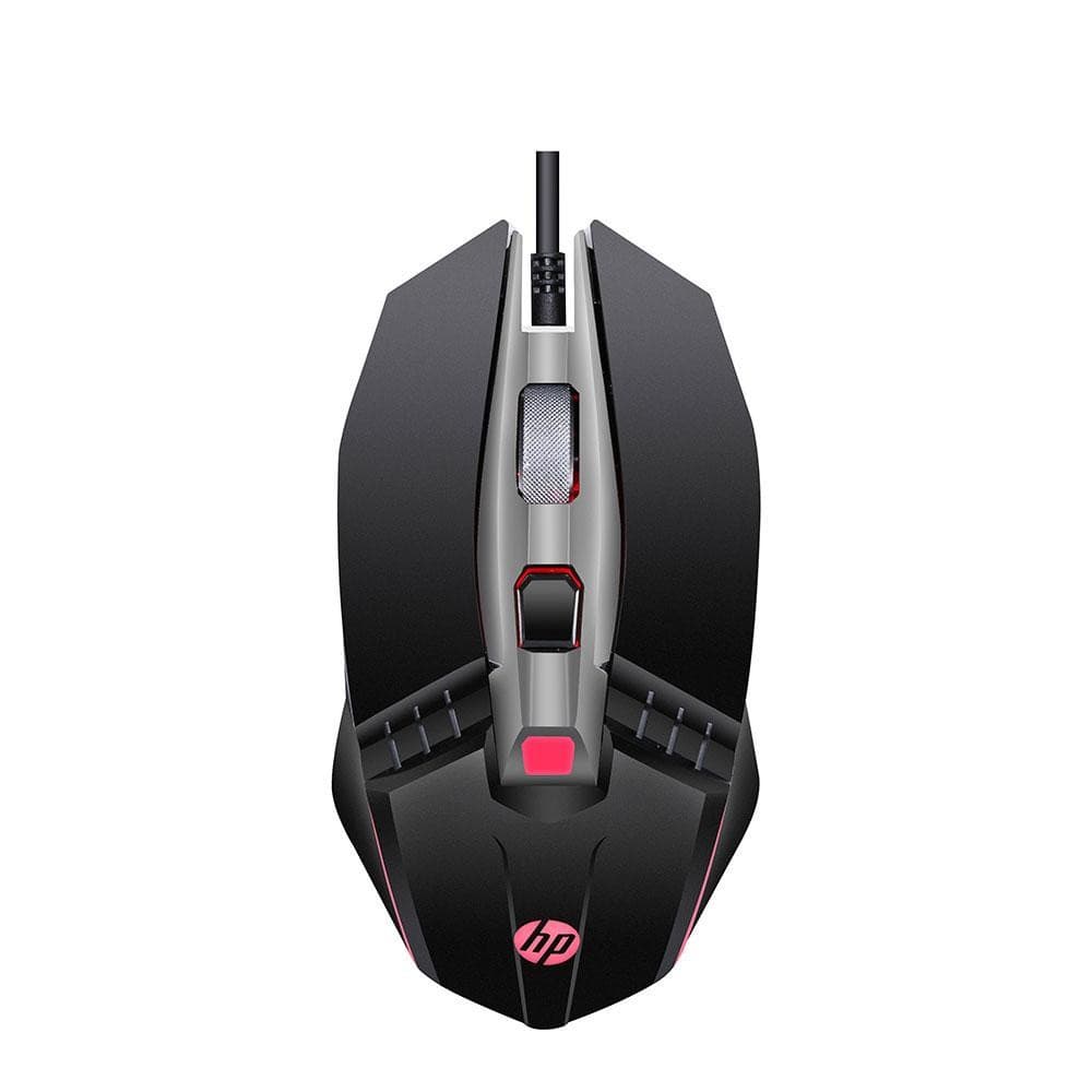 Mouse Gamer USB HP M270 Preto 6 botões 2400 DPI