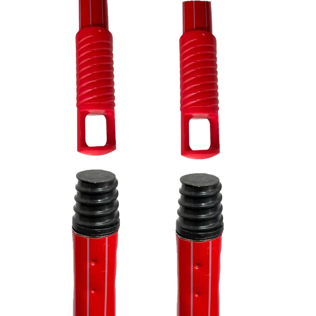 Kit 2 Unidades Cabo de Vassoura Rodo 120cm Condor Metálico Plastificado Com Encaixe de Rosca E Alça Para Pendurar