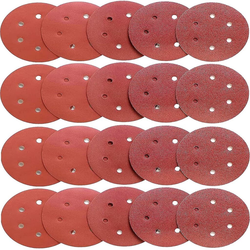 40 X Lixas Disco Grão 9 Polegadas 225mm 6 Furos Lixadeira Politriz Oficina Parede Teto Auto Pro
