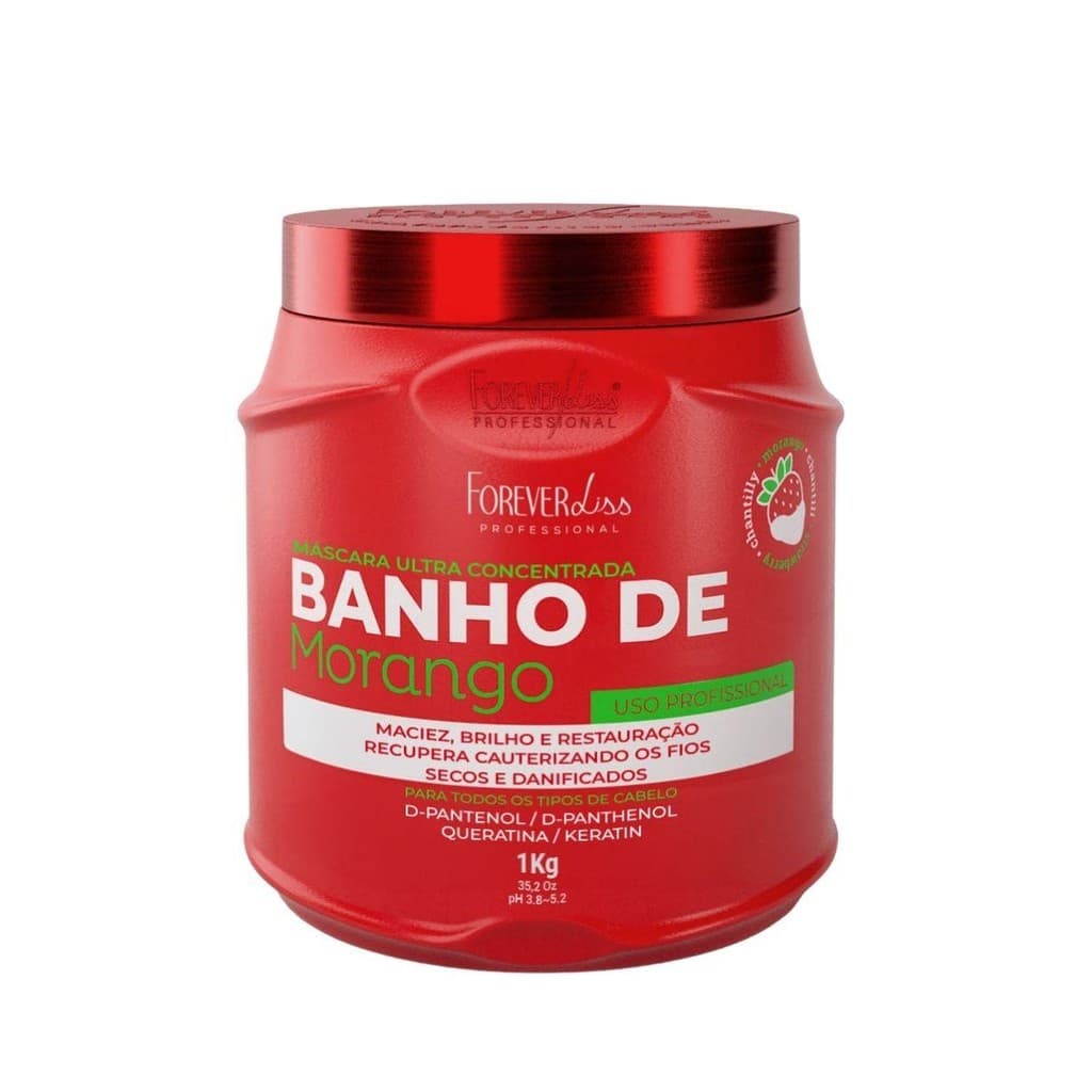 Forever Liss Banho de Morango Máscara 1000g