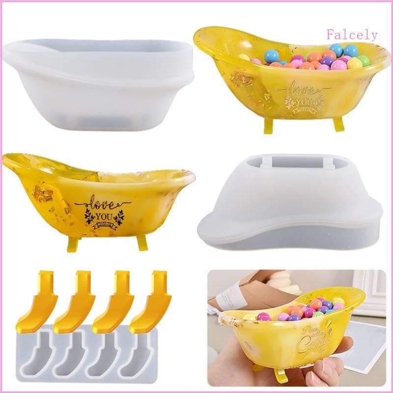 Epóxi Molde Banheira Caixa Armazenamento Silicone Para Casa