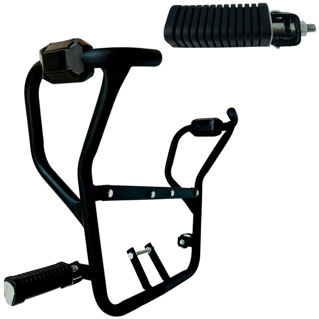 Factor 150 Modelo 2022 Protetor Carenagem Motor Tanque Pedal Mata Cachorro com Pedaleira Retrátil Moto