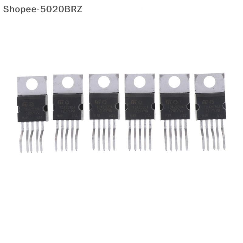 [THEBR] 6 Unidades TDA2030A TO-220 Amplificador Hi-Fi De 18 W Circuito Integrado De Driver De 35 [BR]