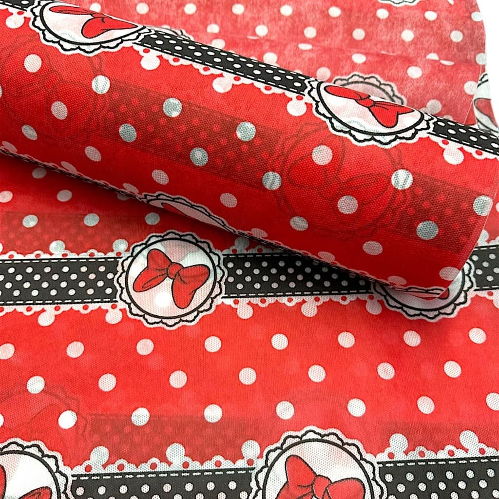Tnt Estampado Lacinho Branco 1m x 1,40m