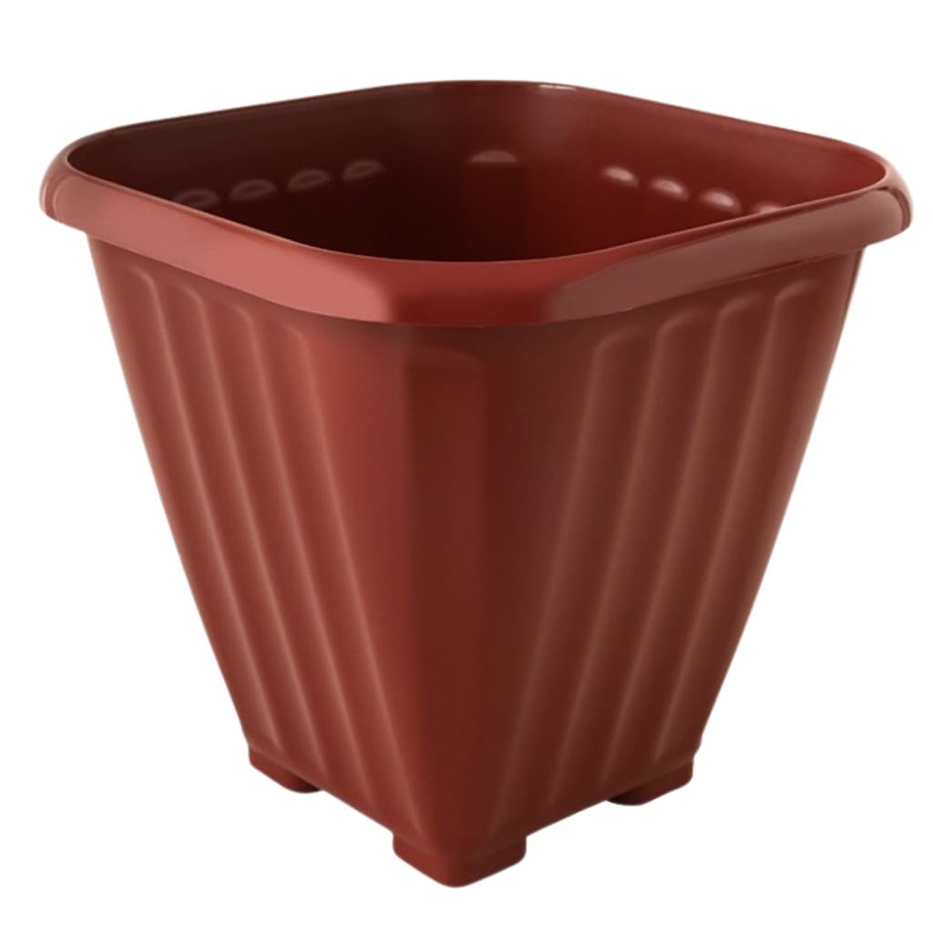 Vaso De Flores Plantas Hortaliças Grande Quadrado 16 Litros Para Decoração Casa Jardim Quintal Horta