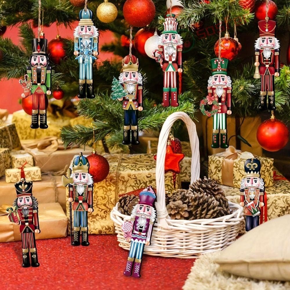 Decoração De Árvore De Natal SOSFER , Decorações Suspensas Do Soldado Quebra-Nozes ,