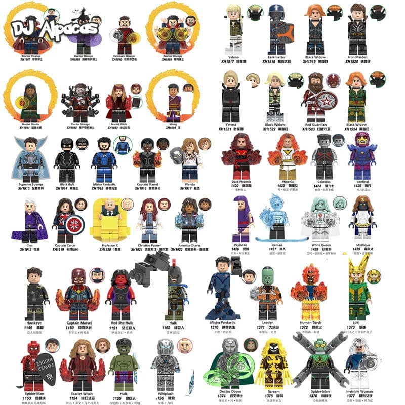 Blocos De Construção Figuras Brinquedo Colecionável XH1154 XH1155 WM2157