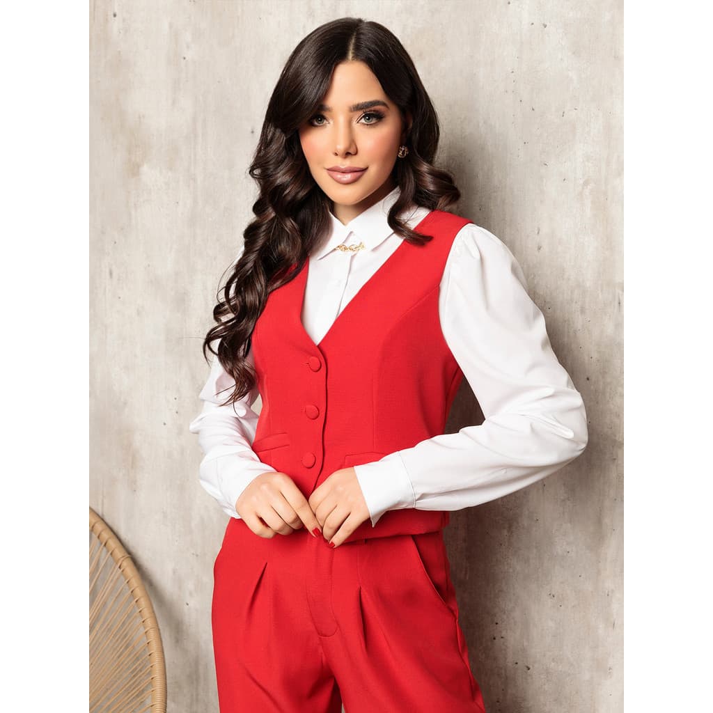 Conjunto Colete Com Calça