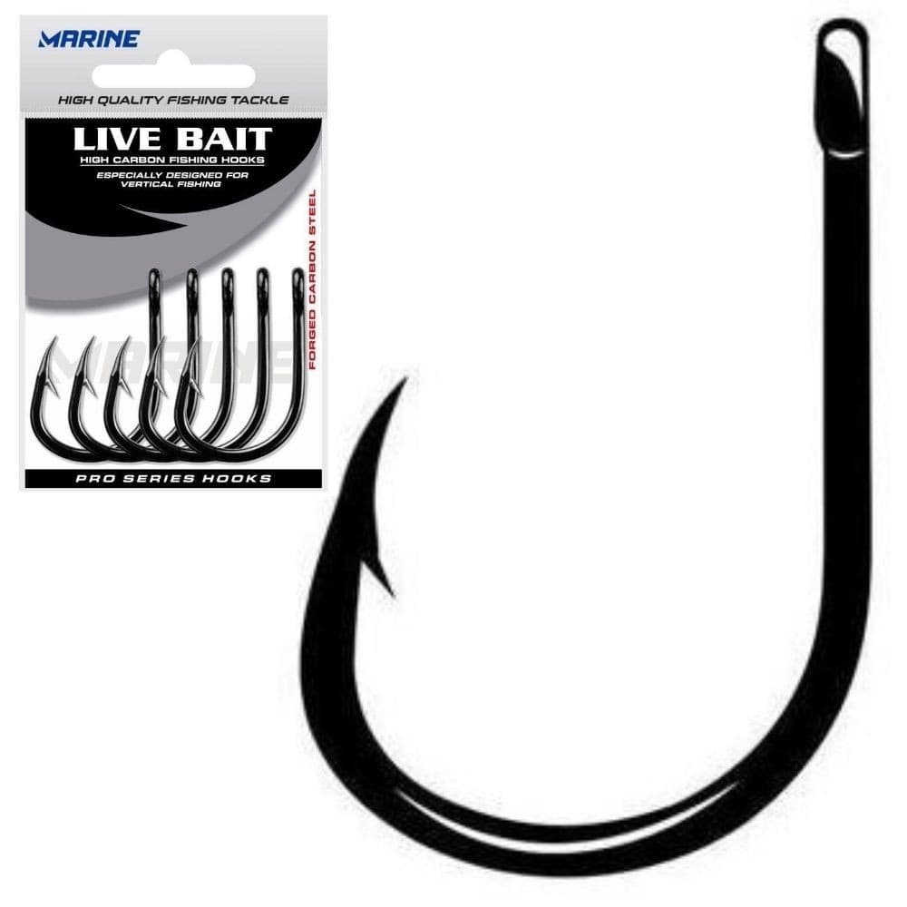 Cartela Anzol Marine Live Bait Black Nickel