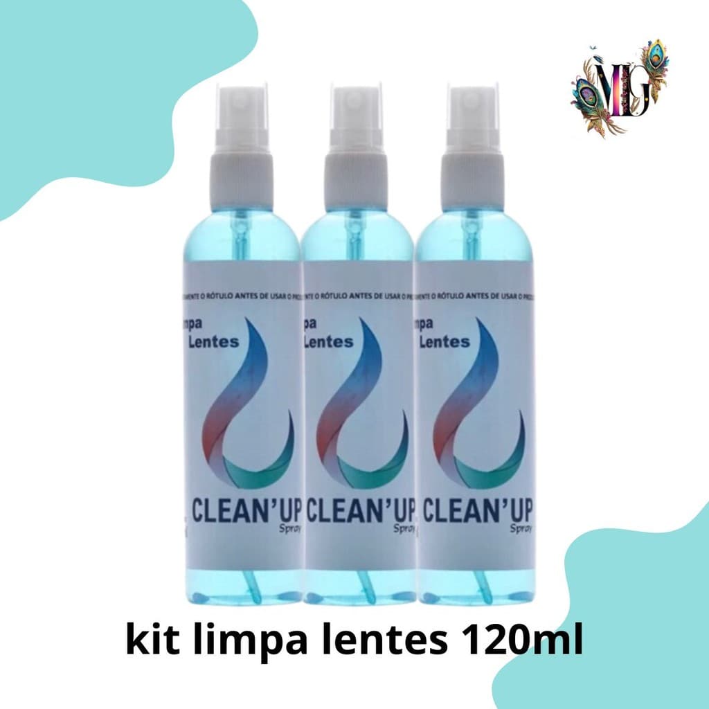Limpa Lentes e Telas Clean Up 120ml Óculos Tv LCD Plasma Celular