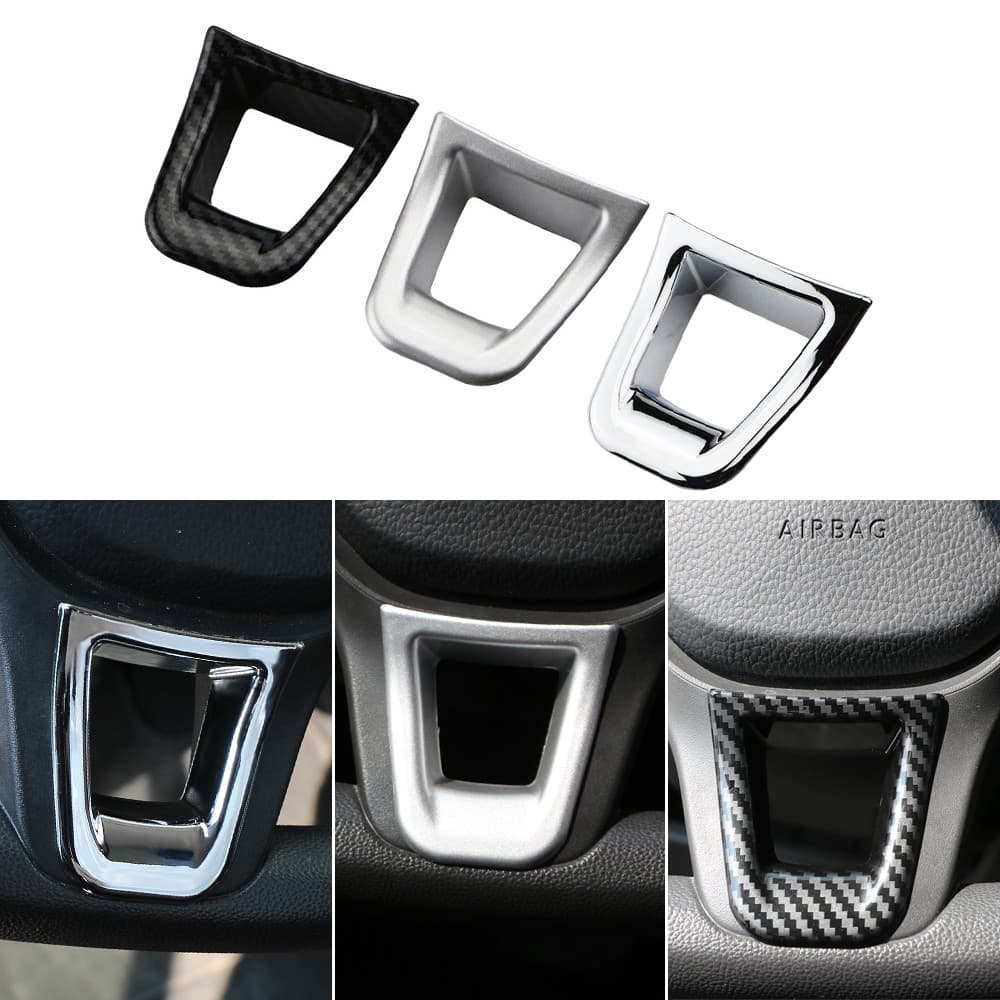 Volante Do Carro Adesivo Capa Guarnição Para Volkswagen VW Jetta MK5 MK6 2015-2018 Polo 2014 + Passat B7 B8 Golf 7 MK7 Acessórios