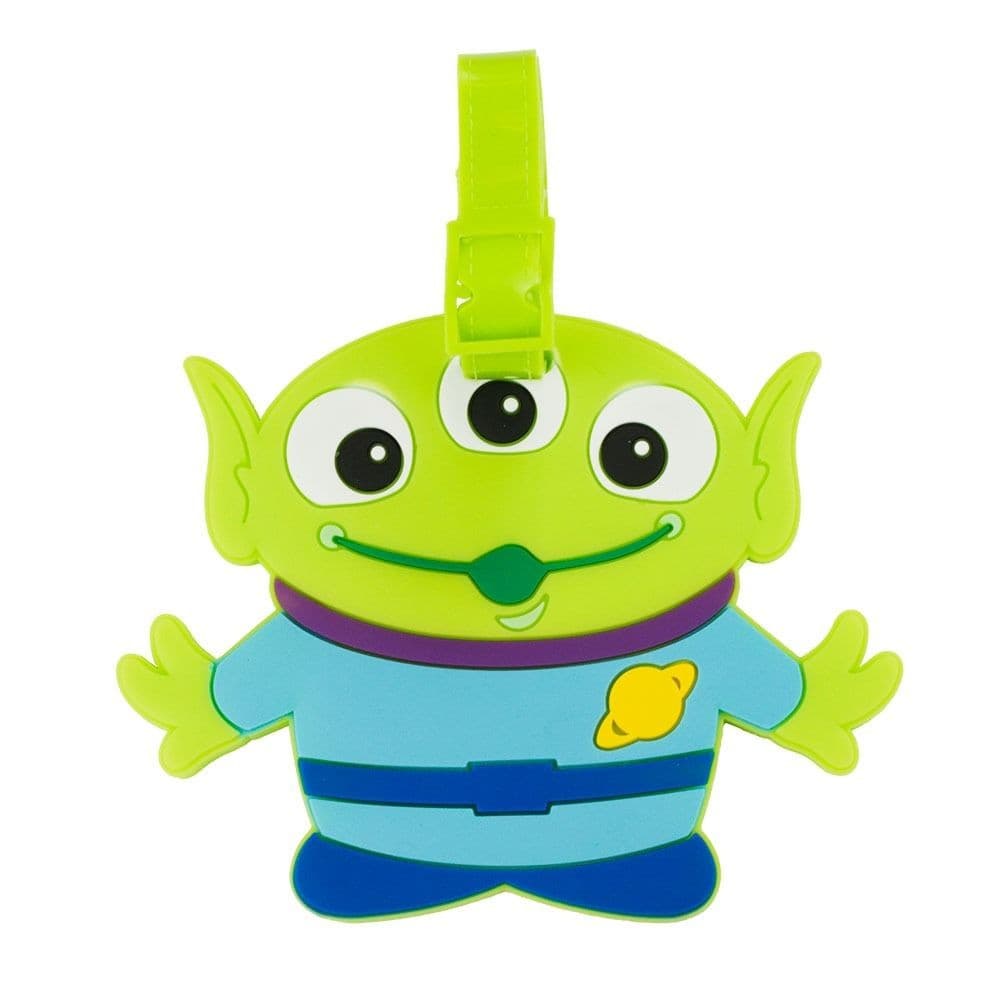 Tag Etiqueta Identificação Para Malas Bolsas Mochilas Bagagem Alien Toy Story 9x11cm Silicone Disney DYML020-TY1-D
