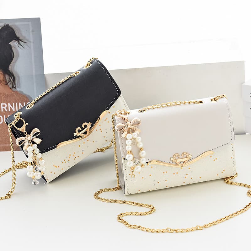 CHENXIAOHONG Bolsa Feminina com Corrente Elegante | 6 Cores Modernas, Uso como Ombro ou Transversal