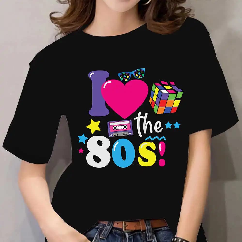 Linda Camisa Camiseta T-shirt Unissex Algodão  I Love the 80's Premium Envio Imediato