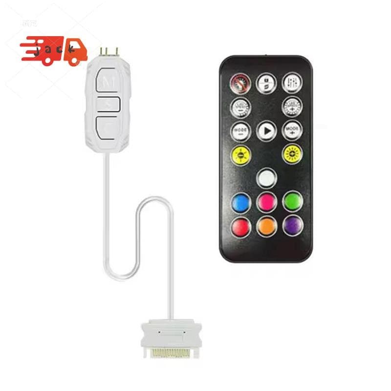 Controlador ARGB 5V 3PIN Para SATA Fonte De Alimentação RGB 3PIN Hub Computador CPU Caso Ventilador LED Luz Radiador