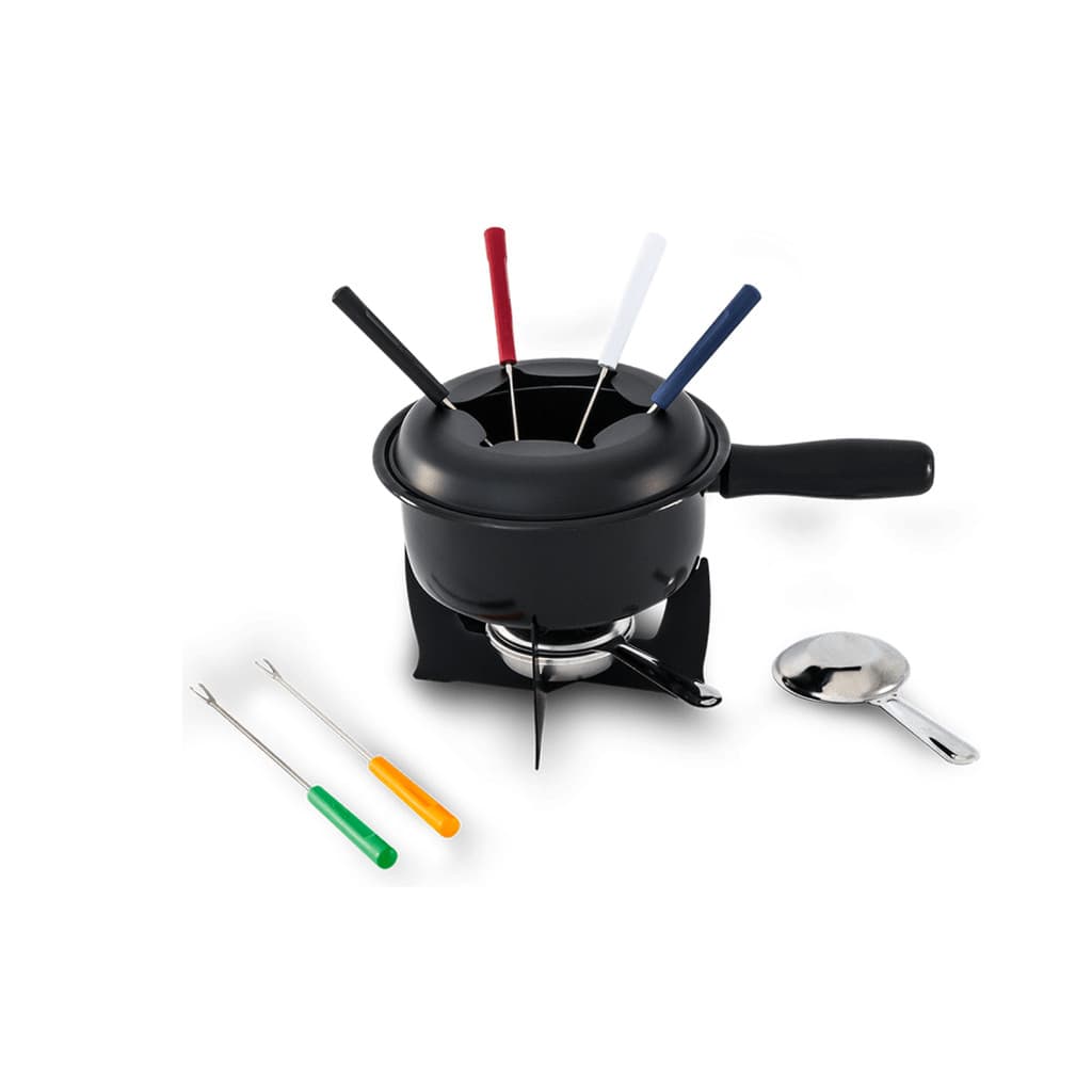 Aparelho de Fondue 10 Peças Brinox Esmaltado Queijo Carne