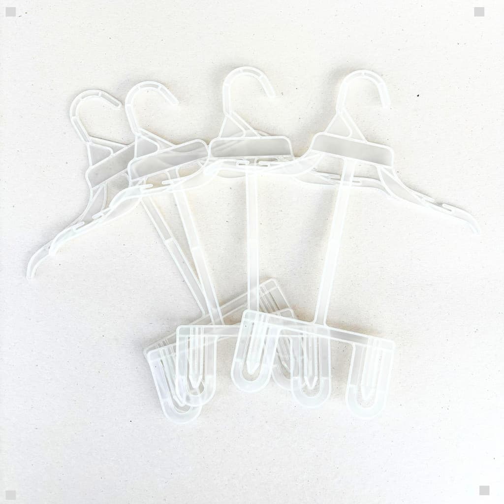 Kit 100 Cabide Infantil Bebê Adaptador Transparente Atacado