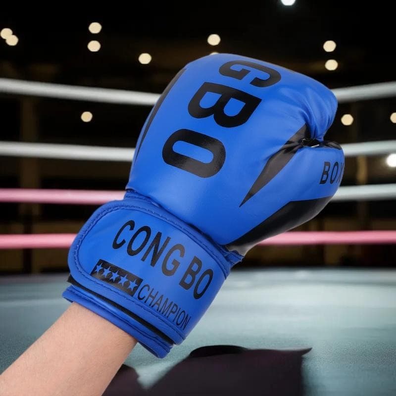 Spe Crianças 6oz Treinamento De Boxe Sparring Luvas De Couro Respirável Muay Thai Perfuração Karate FE