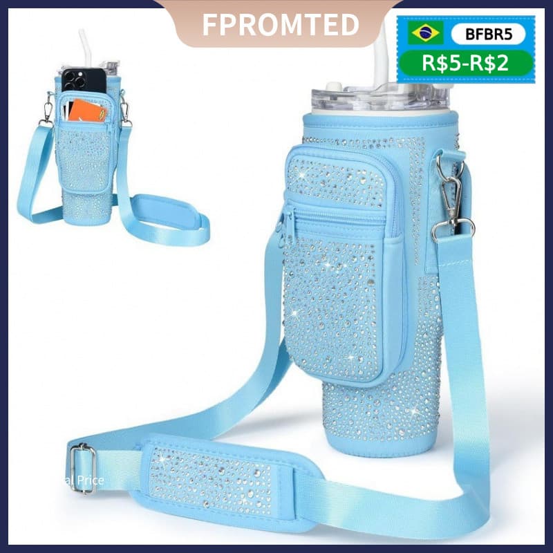Capa de Copo de Gelo de 40oz, Material de Mergulho, Capa de Garrafa de Água Isolada, Bolsa de Copo, Copo