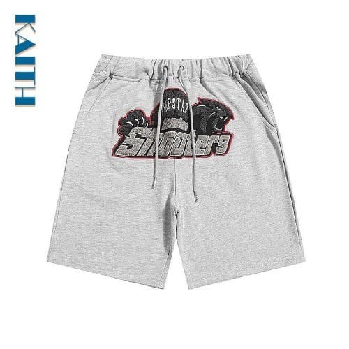 SHORT MOLETON TRAPSTAR Carta Monocromático DTF Algodão Chino Urbano Sweat Tamanho