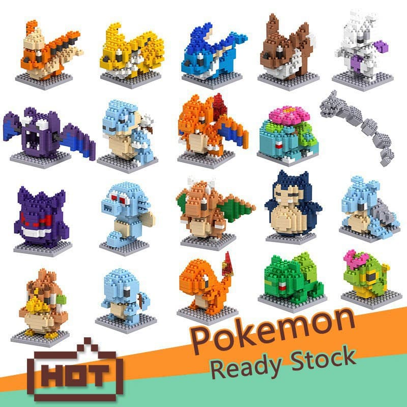 20 tipos/ Pokémon/Mini blocos de construção