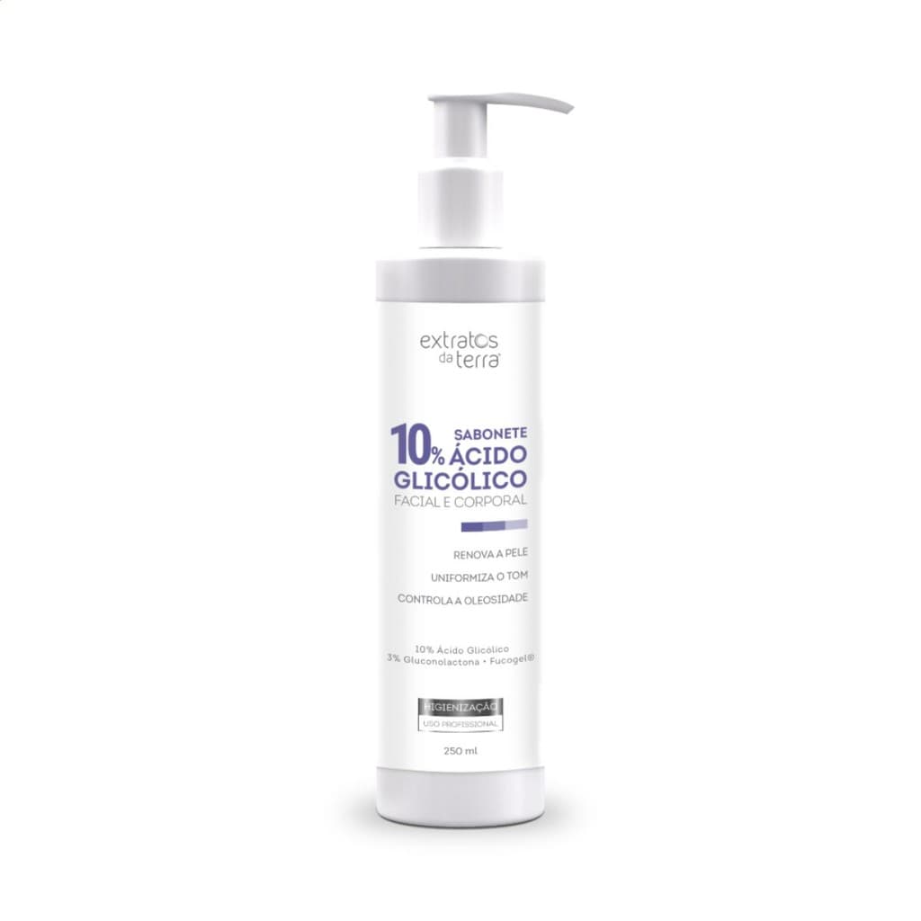 Sabonete Glicolico 10% 250ml Extratos da Terra