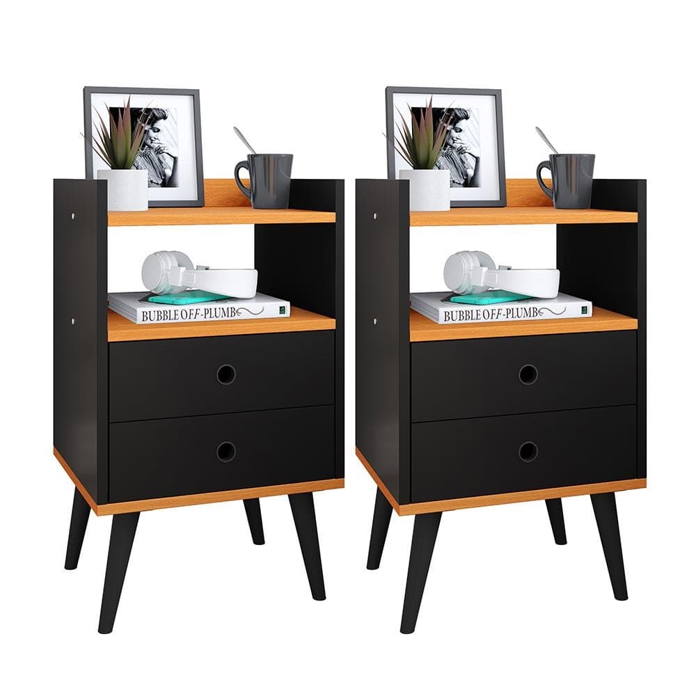 Kit 2 Mesinhas Cabeceira Mesa Cama Nicho Decorativo Quarto