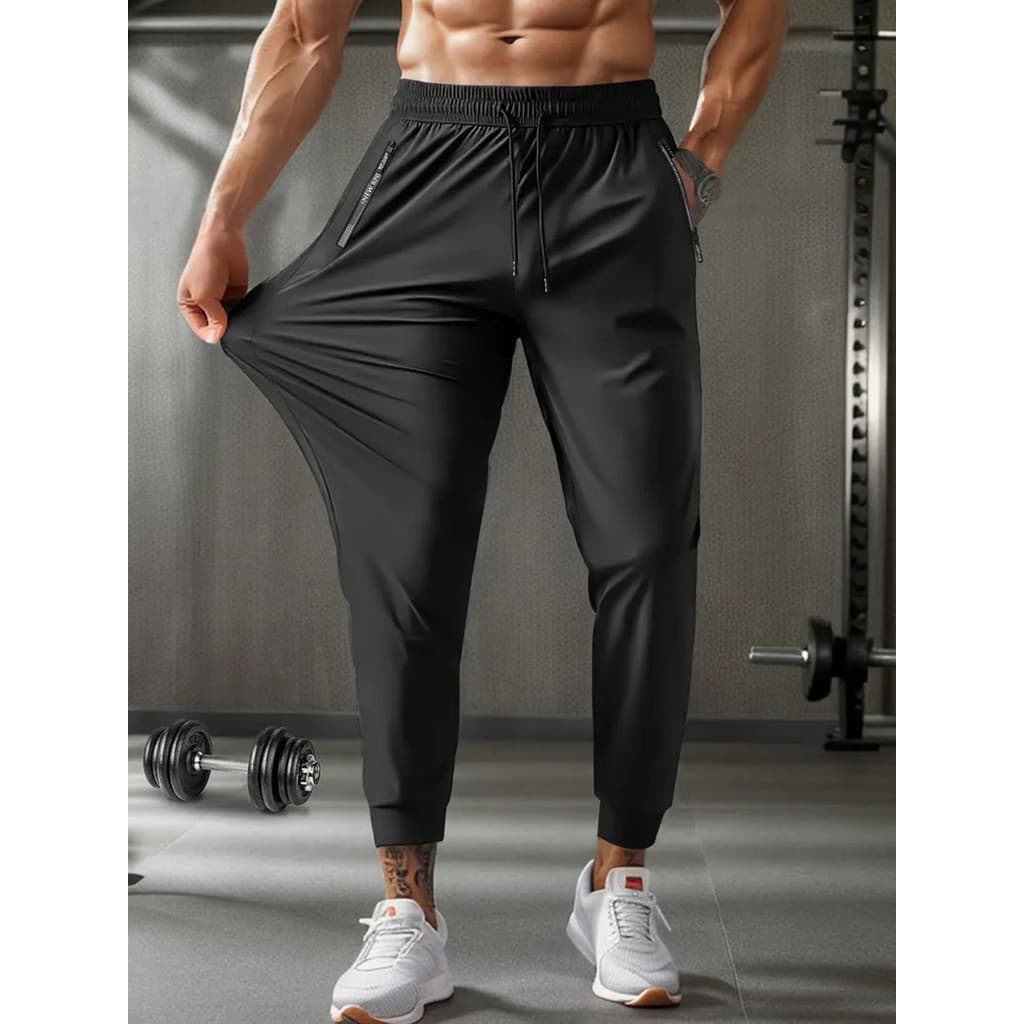 Calça Masculina Com Elastano Praticar Esportes Para Academia Esportiva Fitness Slim Fit Jogger Dry Fit  Leve