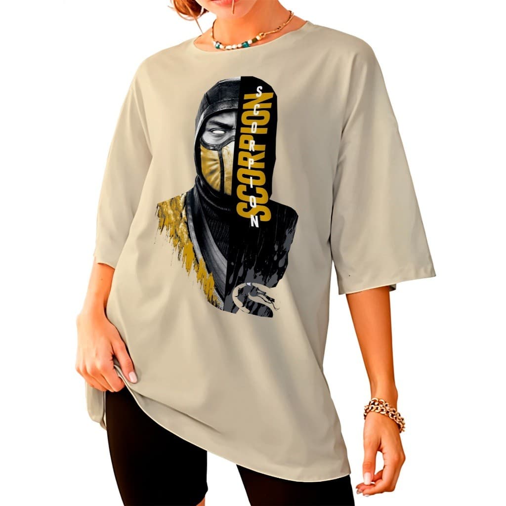 Camisa Camiseta Streetwear Overzised Scorpion Quebrada Unissex ref-3565